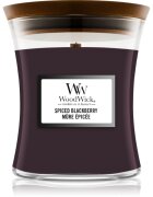 Woodwick Spiced Blackberry lumânare parfumată cu fitil din lemn 275 g