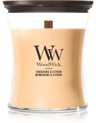 Woodwick Tangerine & Citron lumânare parfumată cu fitil din lemn 275 g