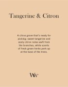 Woodwick Tangerine & Citron lumânare parfumată cu fitil din lemn 610 g