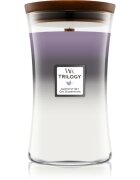 Woodwick Trilogy Amethyst Sky lumânare parfumată cu fitil din lemn 609.5 g