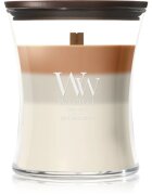 Woodwick Trilogy Café Macchiato lumânare parfumată cu fitil din lemn 275 g