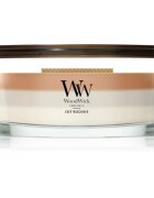 Woodwick Trilogy Café Macchiato lumânare parfumată cu fitil din lemn 453.6 g