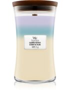Woodwick Trilogy Calming Retreat lumânare parfumată cu fitil din lemn 609.5 g