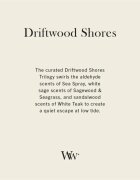 Woodwick Trilogy Driftwood Shores lumânare parfumată cu fitil din lemn 275 g
