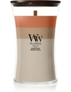 Woodwick Trilogy Hearth Spice lumânare parfumată cu fitil din lemn 610 g
