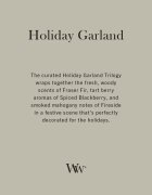 Woodwick Trilogy Holiday Garland lumânare parfumată cu fitil din lemn 453.6 g