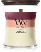 Woodwick Trilogy Lush Nectar lumânare parfumată cu fitil din lemn 275 g
