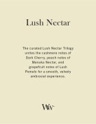 Woodwick Trilogy Lush Nectar lumânare parfumată cu fitil din lemn 275 g