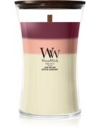 Woodwick Trilogy Lush Nectar lumânare parfumată cu fitil din lemn 610 g