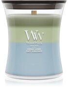Woodwick Trilogy Verdant Woods lumânare parfumată cu fitil din lemn 275 g