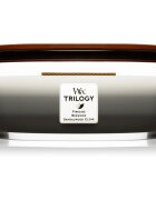 Woodwick Trilogy Warm Woods lumânare parfumată cu fitil din lemn (hearthwick) 453.6 g