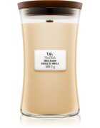 Woodwick Vanilla Bean lumânare parfumată cu fitil din lemn 609.5 g