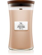 Woodwick Vanilla & Sea Salt lumânare parfumată cu fitil din lemn 609.5 g