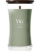 Woodwick Verdant Fig lumânare parfumată cu fitil din lemn 610 g