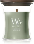 Woodwick Verdant Fig lumânare parfumată cu fitil din lemn 85 g