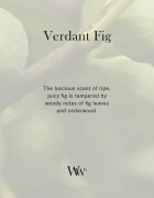 Woodwick Verdant Fig lumânare parfumată cu fitil din lemn 85 g
