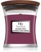 Woodwick Wild Berry & Beets lumânare parfumată cu fitil din lemn 85 g