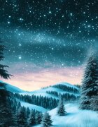 Yankee Candle Winter Night Stars lumânare parfumată Signature 110 g