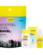 Yellow Professional Discover.Love.Travel. Set Seturi pentru voiaj pentru păr 4 buc
