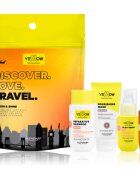 Yellow Professional Discover.Love.Travel. Shine Kit Seturi pentru voiaj pentru păr uscat și fragil