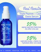 Youth To The People Oasis Triple Peptide + Cactus Serum ser facial pentru față și gât 30 ml
