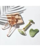 Zoë Ayla Luxurious Jade Crystal Roller rolă pentru masaj faciale 1 buc