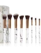 Zoë Ayla Makeup Brush Set Marble 10 Piece set de pensule cu husă
