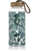 ZOE Bamboo Glass Bottle sticlă pentru apă culoare Tropic green 1 buc