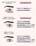 ZOEVA It's All About The Eyes Brush Set set de pensule cu geantă 1 buc