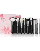 ZOEVA The Artists Brush Set Silver set de pensule cu geantă 1 buc