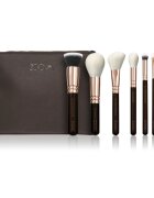 ZOEVA The Complete Brush Set Rose Golden Edition set de pensule cu geantă
