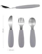 Zopa Silicone Children's Cutlery tacâmuri pentru copii 6 m+ Mustard Yellow 3 buc