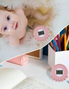 Zopa Silicone Digital Thermometer 2in1 termometru digital pentru cadă Old Pink 1 buc