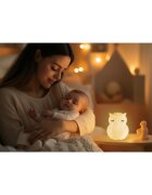 Zopa Silicone LED Lamp with Music Size L lampă de veghe cu melodie Owl 1 buc