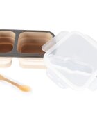 Zopa Silicone Lunch Box Large serviciu de masă pentru copii Sand Beige 21x15 cm 1 buc
