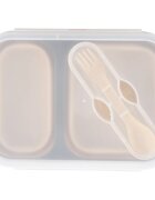 Zopa Silicone Lunch Box Large serviciu de masă pentru copii Sand Beige 21x15 cm 1 buc