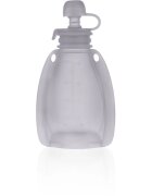 Zopa Silicone Refillable Baby Food Pouch săculeț pentru mâncare 0 m+ Transparent Grey 120 ml
