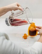 Zopa Silicone Refillable Baby Food Pouch săculeț pentru mâncare 0 m+ Transparent Yellow 120 ml