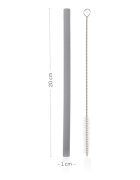 Zopa Silicone Straw pai din silicon + perie de par 6 m+ Old Pink 4 buc