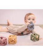 Zopa Silicone Teether Square jucărie pentru dentiție 0 m+ Mustard Yellow 1 buc
