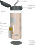 Zopa Thermo Bottle with Drinking Spout termos cu pai Dino 1 buc