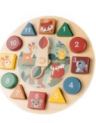 Zopa Wooden Clock jucărie cu activități din lemn 1 buc