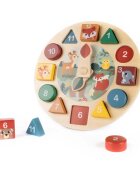 Zopa Wooden Clock jucărie cu activități din lemn 1 buc
