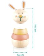 Zopa Wooden Rings Toy animal animăluțe inserabile din lemn Bear 1 buc