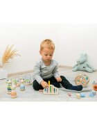 Zopa Wooden Rings Toy animal animăluțe inserabile din lemn Bear 1 buc