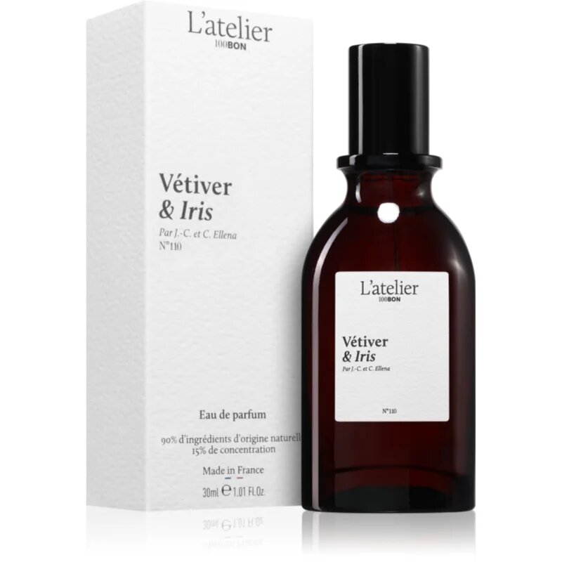 100BON Vétiver & Iris Eau de Parfum unisex 30 ml