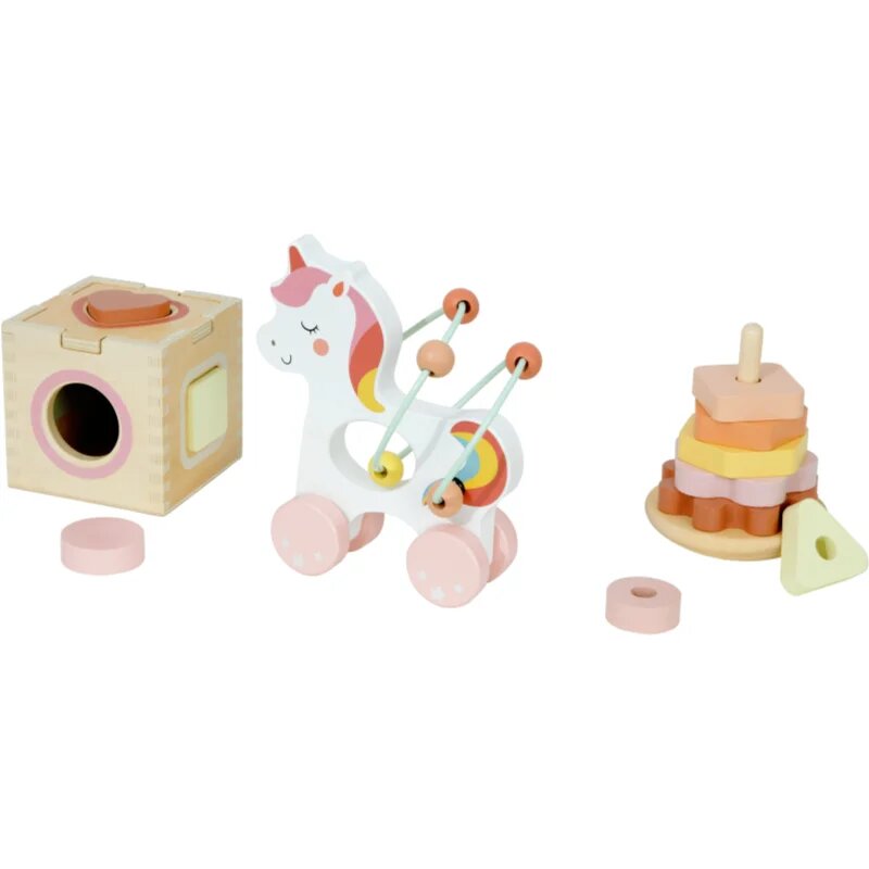 2Kids Toys Motor Skills Toys 3 in 1 Unicorn set de jucării 3 buc