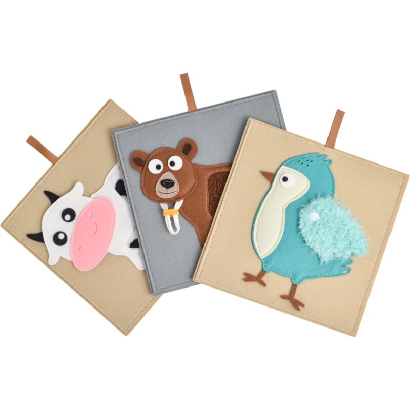 2Kids Toys Sensory Pictures Animals carte cu imagini 6 buc