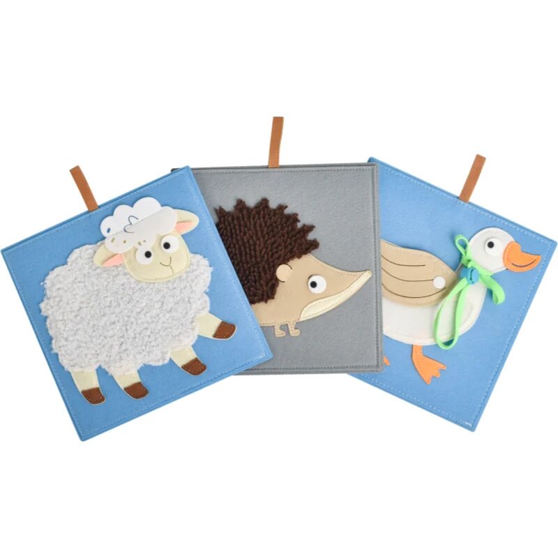 2Kids Toys Sensory Pictures Animals carte cu imagini 6 buc
