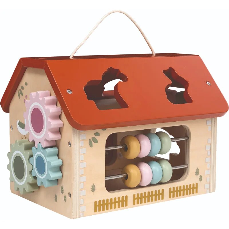2Kids Toys Shape Sorter Farm Animals jucărie interactivă cu piese care se pot insera 6 buc